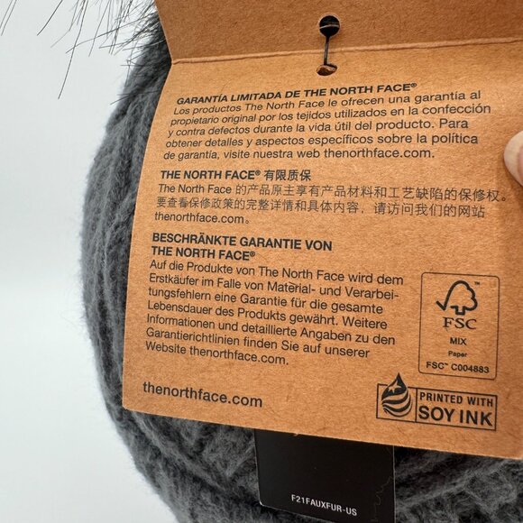 The North Face NWT Youth/junior small woman  Beanie. Vanadium Grey. - Picture 5 of 10